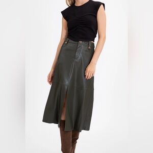 Hudie Vegan Leather Skirt